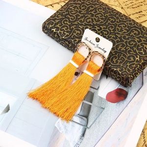 Buckle Tassel Earrings